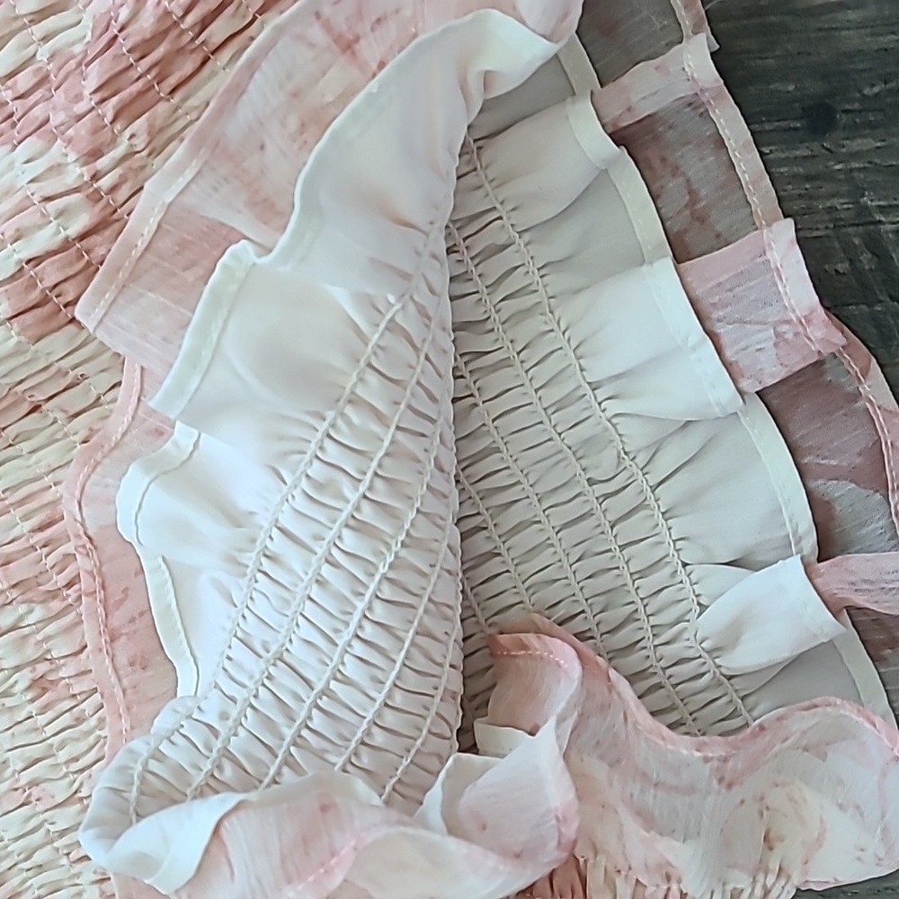 Pink Ribbed Blouse - Picture 8 of 9